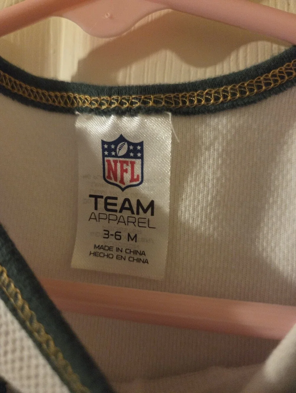 NFL Green Bay Packers White & Green Infant Bodysuit